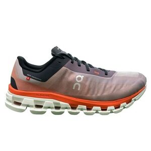 Men's 11.5 M - On Cloudflow 4 Quartz Blue/Flame Orange Running 3MD30102312 - NEW
